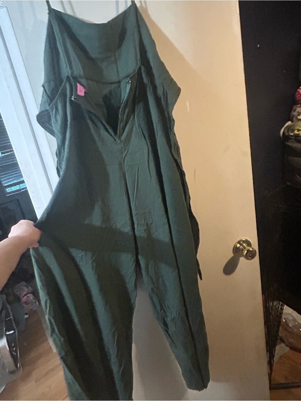 miami Olive Green Wide-Leg Jumpsuit